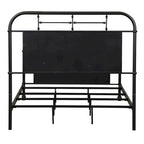 Distressed Full-Size Metal Headboard – Vintage Style, Fits 1–2