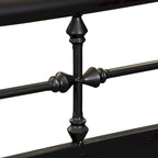 Distressed Full-Size Metal Headboard – Vintage Style, Fits 1–2