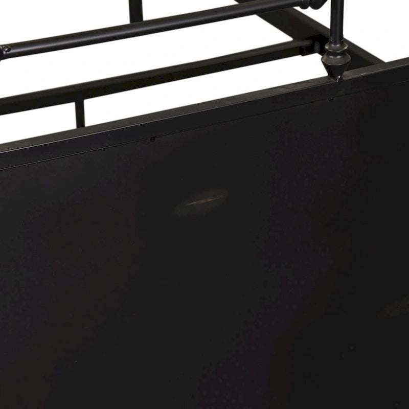 Distressed Full-Size Metal Headboard – Vintage Style, Fits 1–2