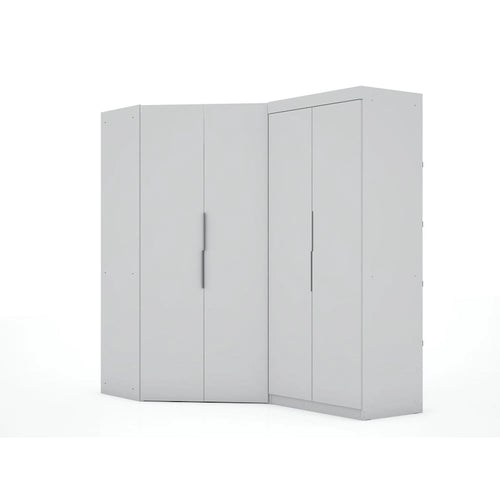 Mulberry 3.0 Sectional Modern Corner Wardrobe Closet Set of 2
