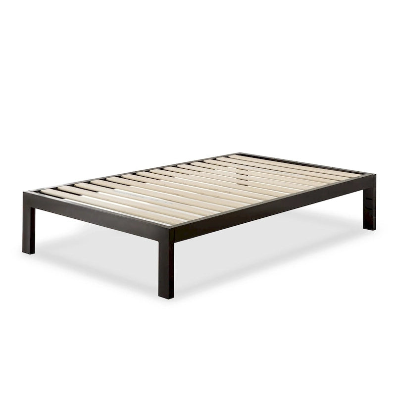 Black Metal Platform Bed Frame, 1–2 Person, Twin/Full/Queen/King