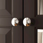 White & Dark Brown Sliding Door Wardrobe with Mirror, 70.9" Tall, 1-2 Person