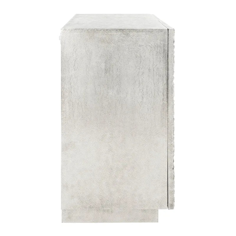 Silver Sunburst 2-Door Storage Chest
