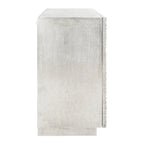Silver Sunburst 2-Door Storage Chest