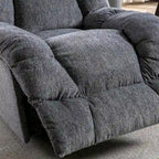 Orange / Smoke Grey / Brown Power Recliner Chair, Single Seat