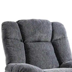 Orange / Smoke Grey / Brown Power Recliner Chair, Single Seat