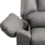 Orange / Smoke Grey / Brown Power Recliner Chair, Single Seat