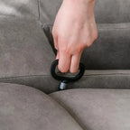 Orange / Smoke Grey / Brown Power Recliner Chair, Single Seat