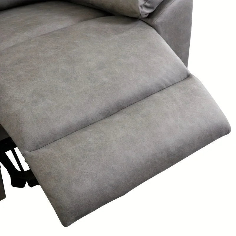 Orange / Smoke Grey / Brown Power Recliner Chair, Single Seat