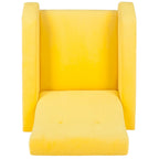 Mid-Century Retro Accent Club Chair, Single Seat – Yellow / Grey / Navy