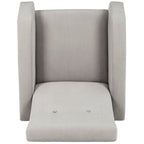 Mid-Century Retro Accent Club Chair, Single Seat – Yellow / Grey / Navy