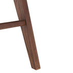 Walnut/Black/White/Natural Rattan Back Armchair, Single Seat