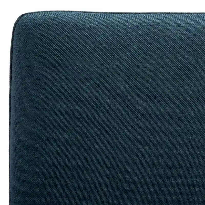 Dark Grey & Navy Foldable Futon Bed with Pillow, 1-Person