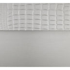 Silver Faux Leather LED Tufted Bed – King/Queen, 2-Person