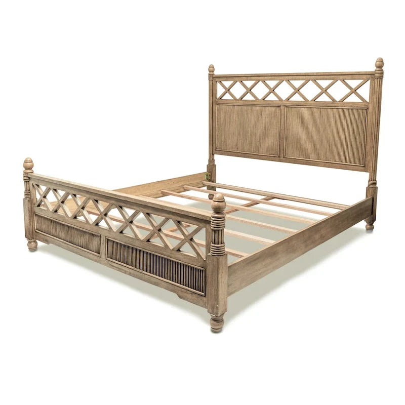 Frappe Solid Wood Bed, Queen/King, 1–2 Person