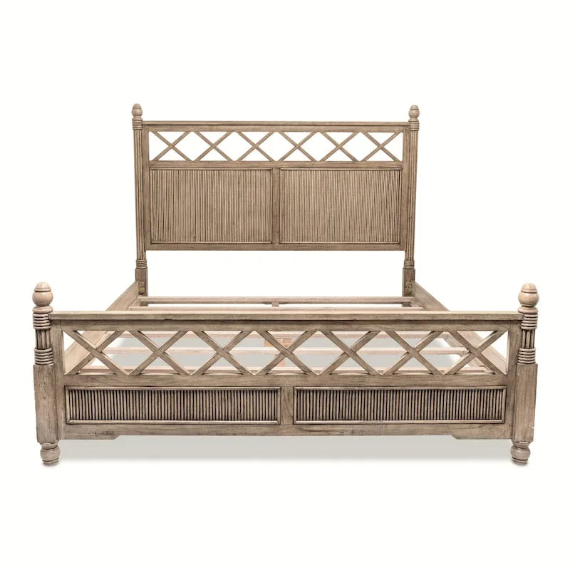 Frappe Solid Wood Bed, Queen/King, 1–2 Person