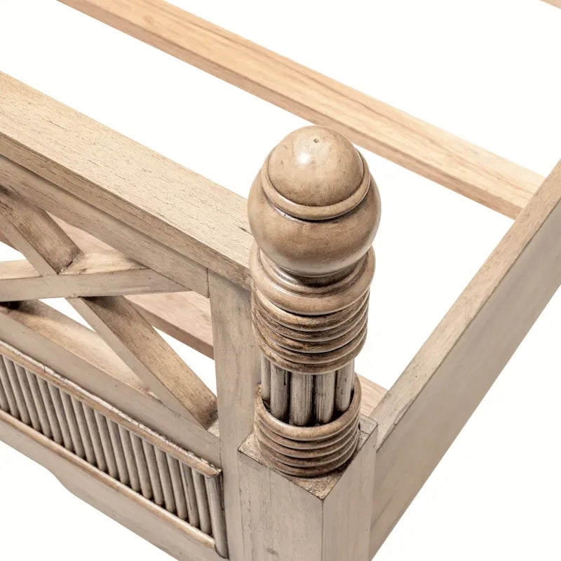Frappe Solid Wood Bed, Queen/King, 1–2 Person