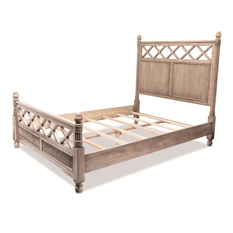 Frappe Solid Wood Bed, Queen/King, 1–2 Person