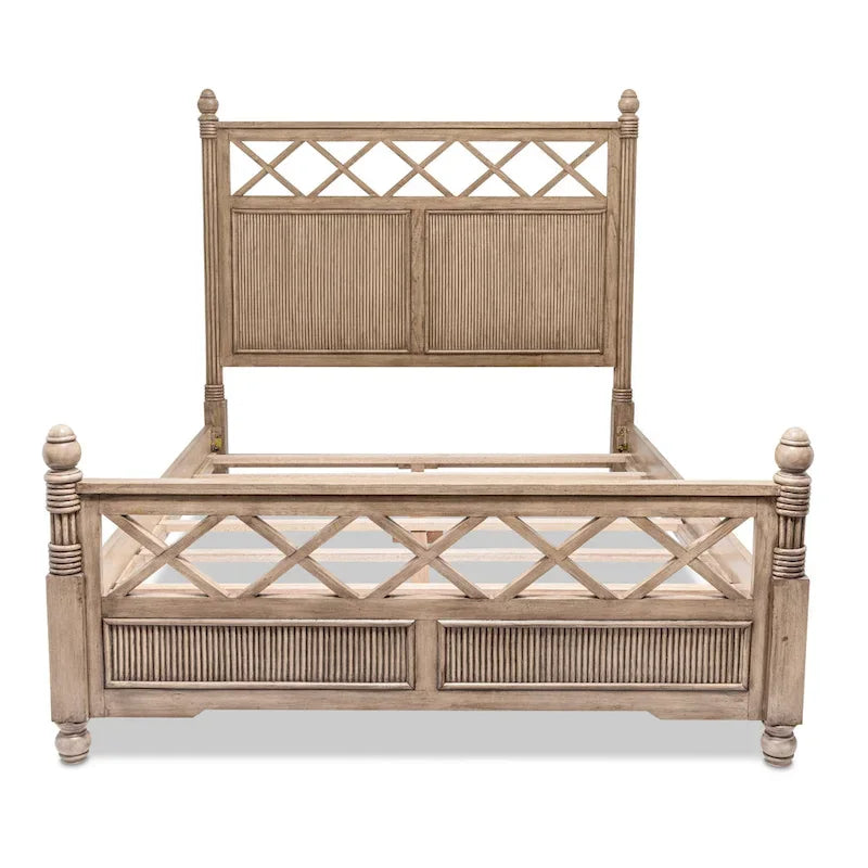 Frappe Solid Wood Bed, Queen/King, 1–2 Person