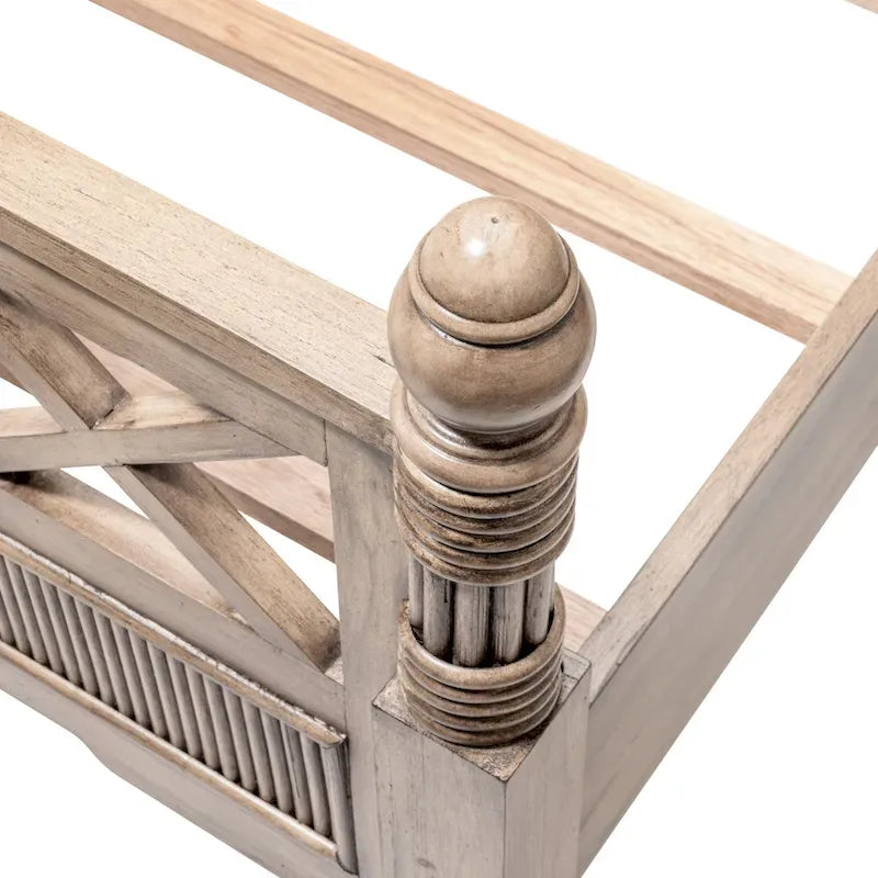 Frappe Solid Wood Bed, Queen/King, 1–2 Person