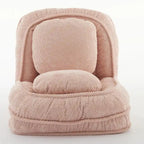 Pink / White / Grey Foldable Floor Sofa, 5-Position Adjustable, 1-Person