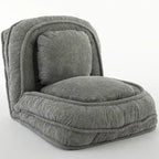 Pink / White / Grey Foldable Floor Sofa, 5-Position Adjustable, 1-Person
