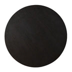 Black/Brown Adjustable Round Bar Table, Industrial Style, Seats 2