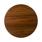 Black/Brown Adjustable Round Bar Table, Industrial Style, Seats 2