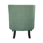 Teal Chenille Button-Tufted Accent Chair, 1-Seat