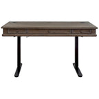 Weathered Gray Adjustable Height Standing Desk, 1-Person