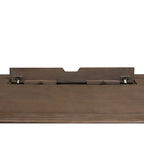 Weathered Gray Adjustable Height Standing Desk, 1-Person