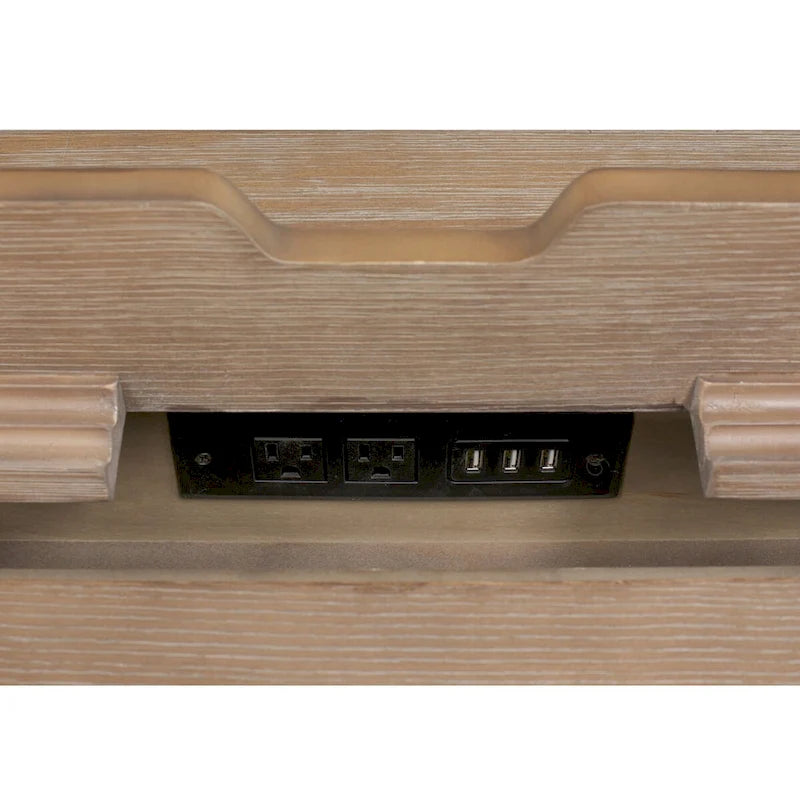 Weathered Gray Adjustable Height Standing Desk, 1-Person
