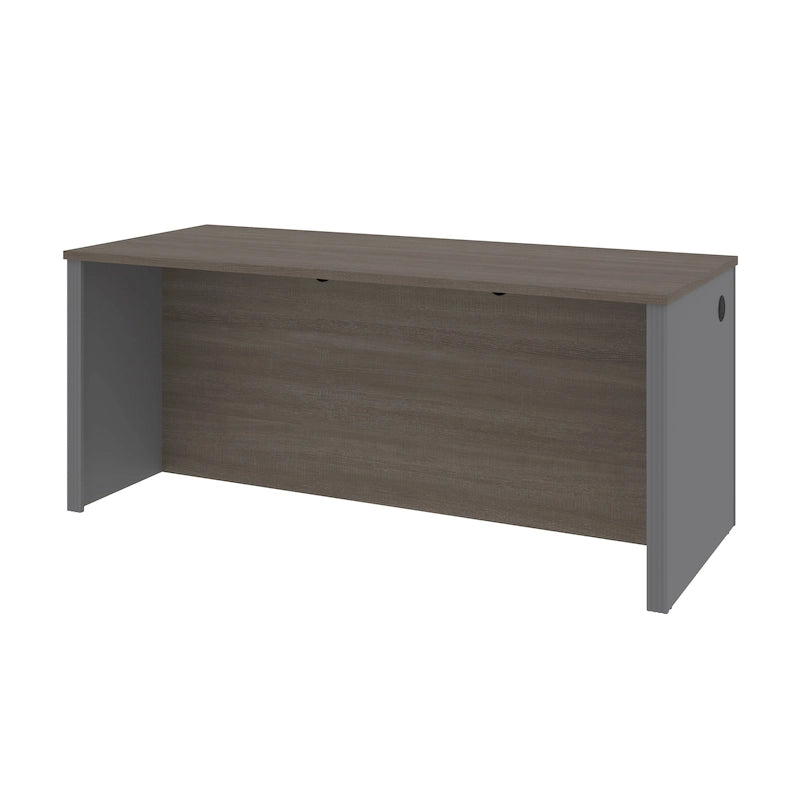 Bark Grey & Slate 72" Desk Shell – 2-Person Assembly