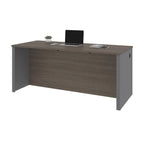 Bark Grey & Slate 72" Desk Shell – 2-Person Assembly