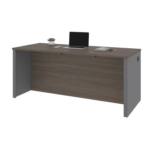 Bark Grey & Slate 72" Desk Shell – 2-Person Assembly