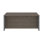 Bark Grey & Slate 72" Desk Shell – 2-Person Assembly