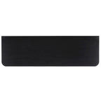 Black/Natural 2-Door 2-Shelf Slatted Media Stand